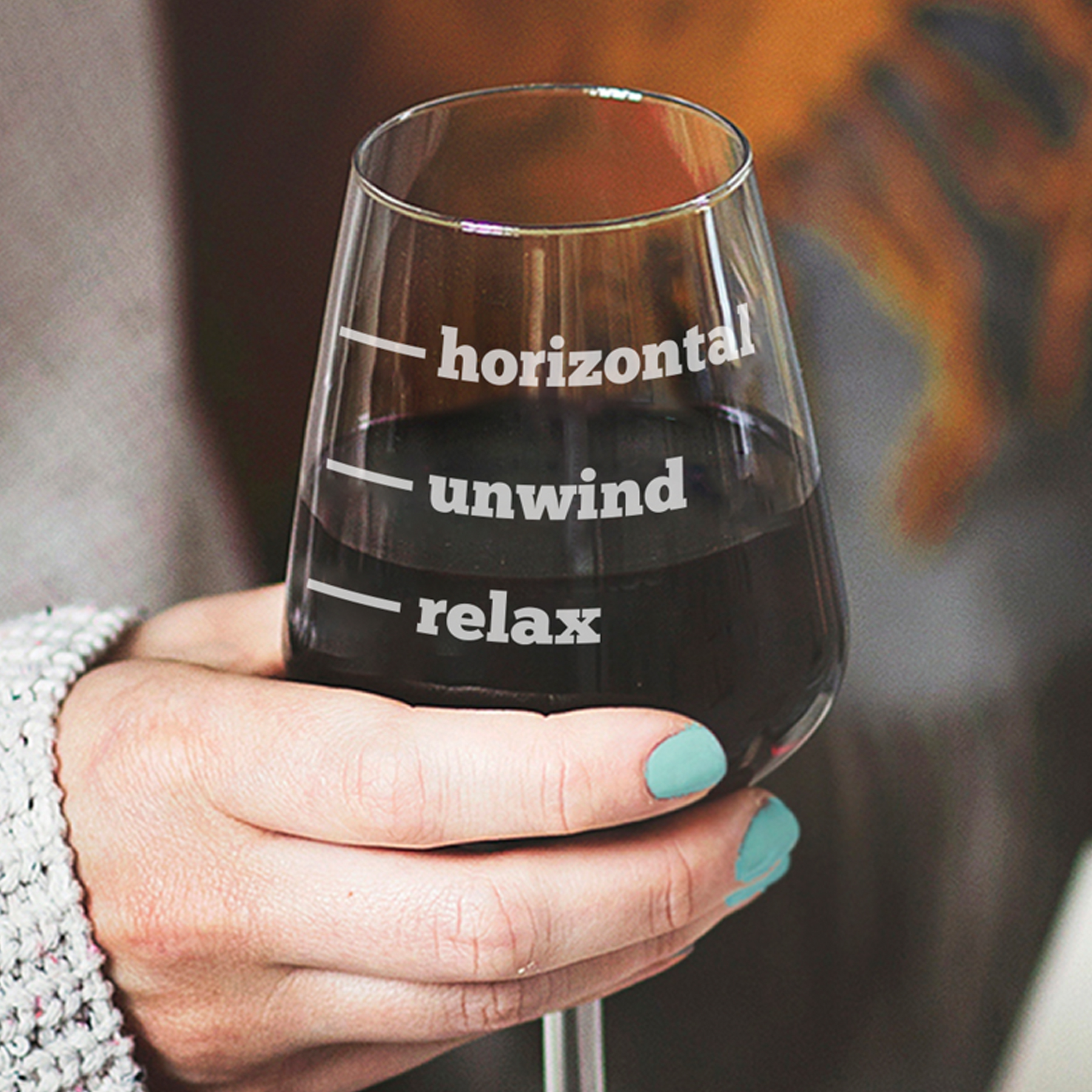 relax wine glass